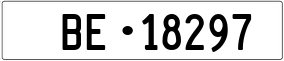 Trailer License Plate